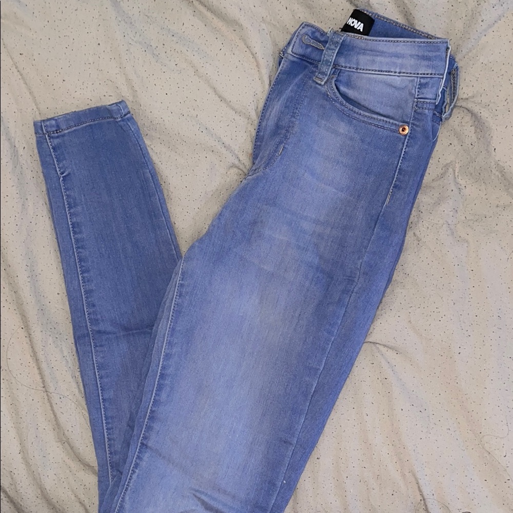 Fashion Nova Light Blue Skinny Jeans